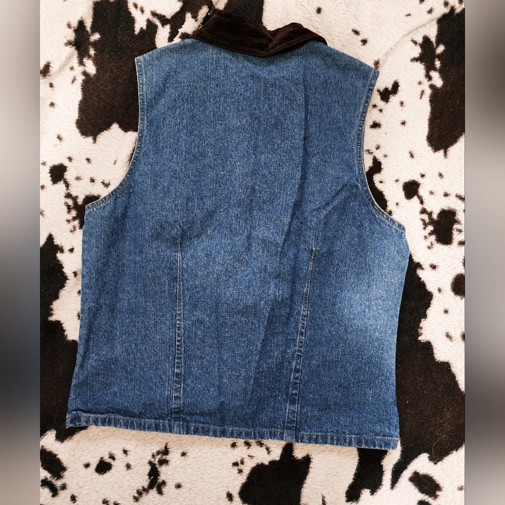 "CHEROKEE" WOMEN'S 80'S/90'S VEST - BLUE - Picture 4 of 4